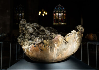 Gaia by Rebecca Appleby is being exhibited at All Saints Church in Stoke-on-Trent.